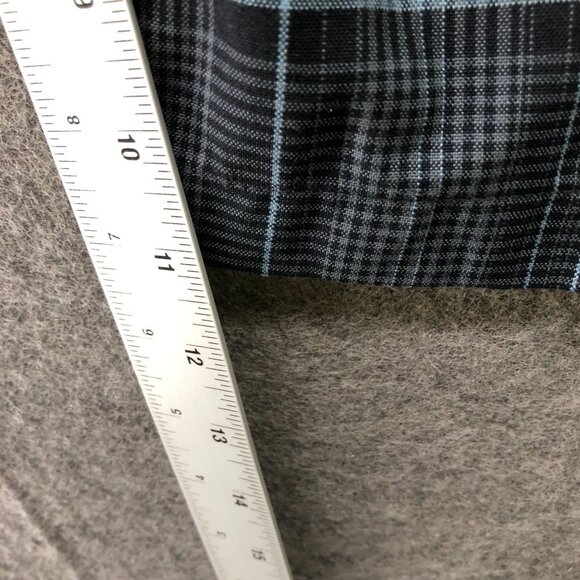 O'Neill Hybrid Shorts Mens 34 Gray Blue Plaid Flat Front 11'' Inseam Skate Tech - Picture 7 of 8